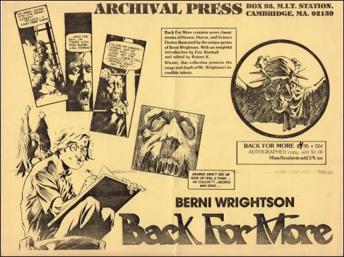 11) Back For More flyer