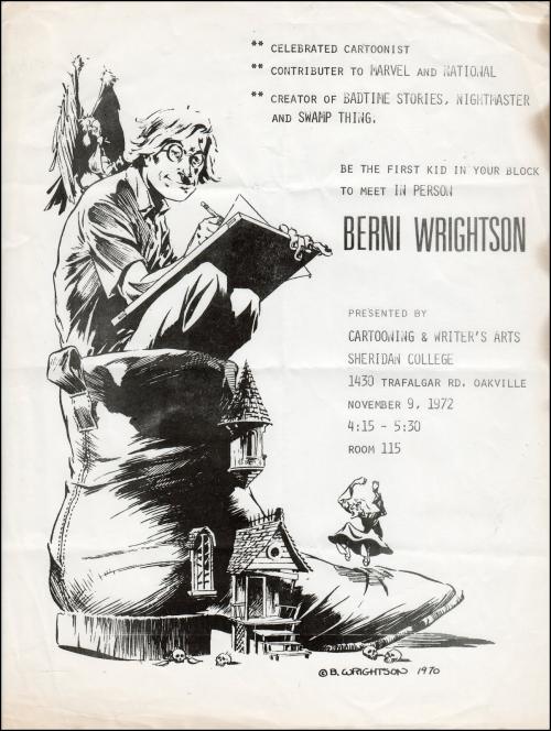 12) Sherdian Collecge 1972 flyer(s)