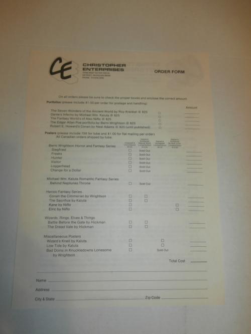 13) Christopher Enterprises Poster flyers