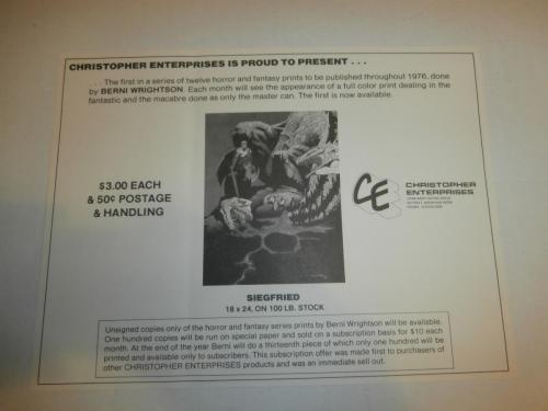 13) Christopher Enterprises Poster flyers